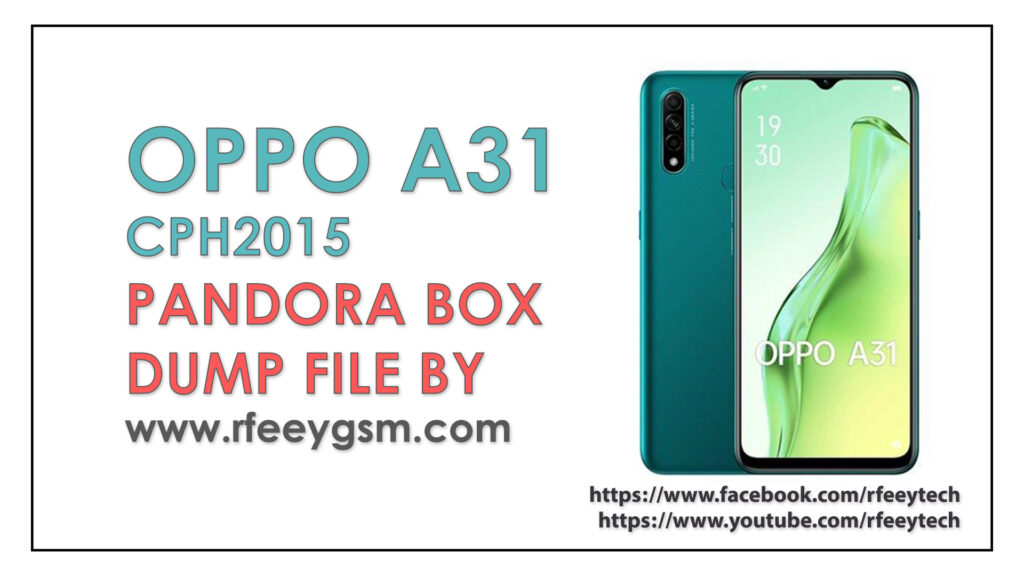 OPPO A31 (CPH2015) Dump File by Pandora Box